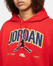 Jordan Jumpman Men's Fleece Hoodie Rosso