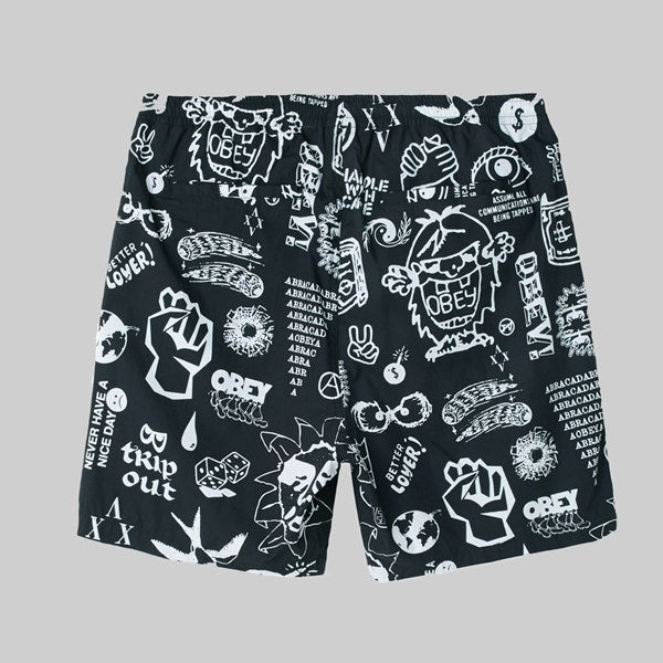 EASY FLASH SHORT OBEY - BLACK
