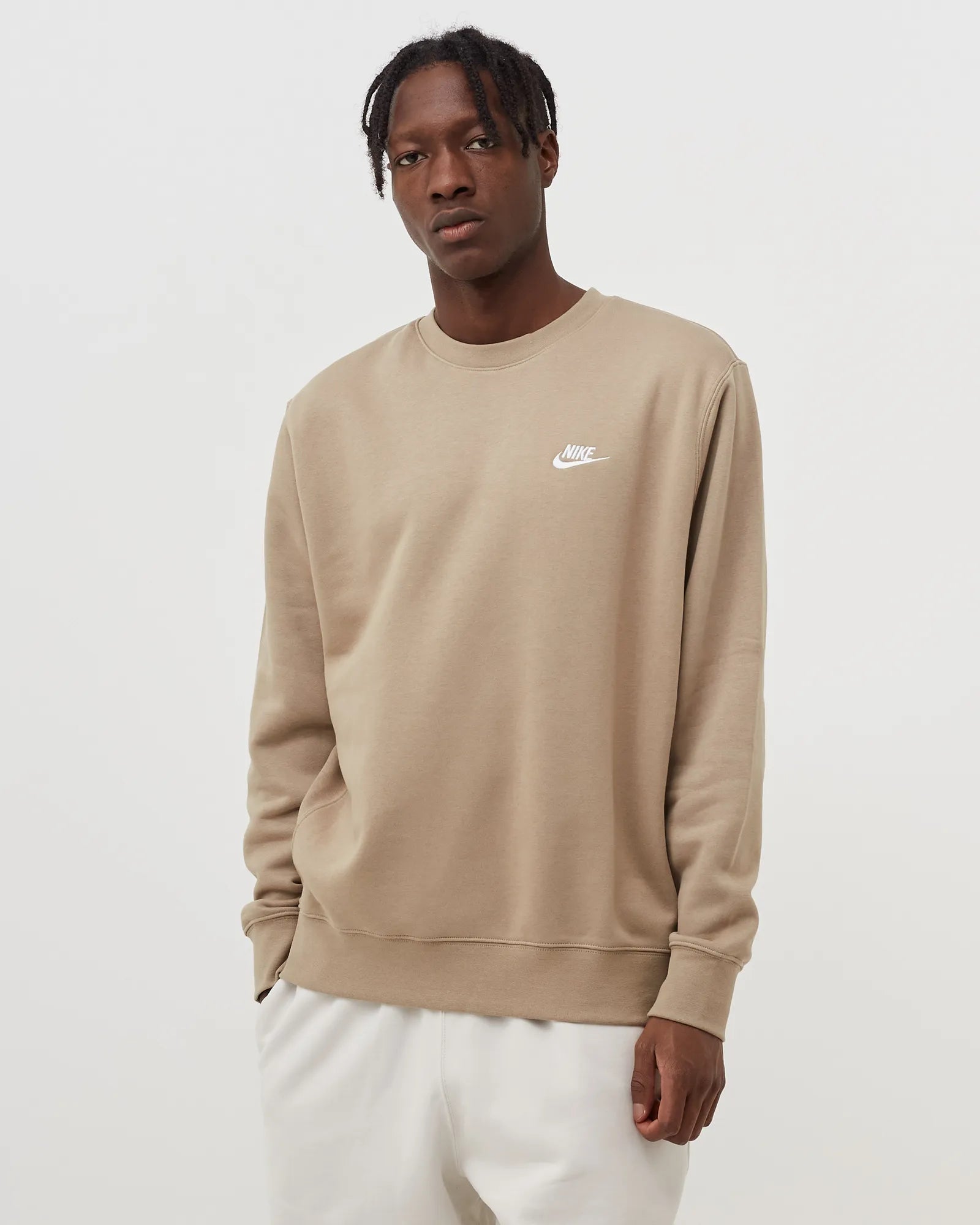 Nike Sportswear Club Fleece Maglia a girocollo – BEIGE