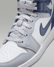 Air Jordan 1 Mid Wolf Grey/Midnight Navy