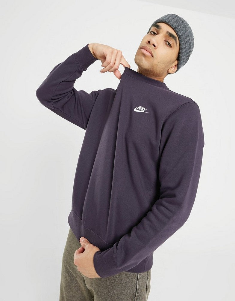 Nike Sportswear Club Crew Fleece Cave Purple / White