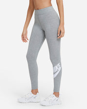 Nike Sportswear Essential Leggings a vita alta con logo – GRIGIO