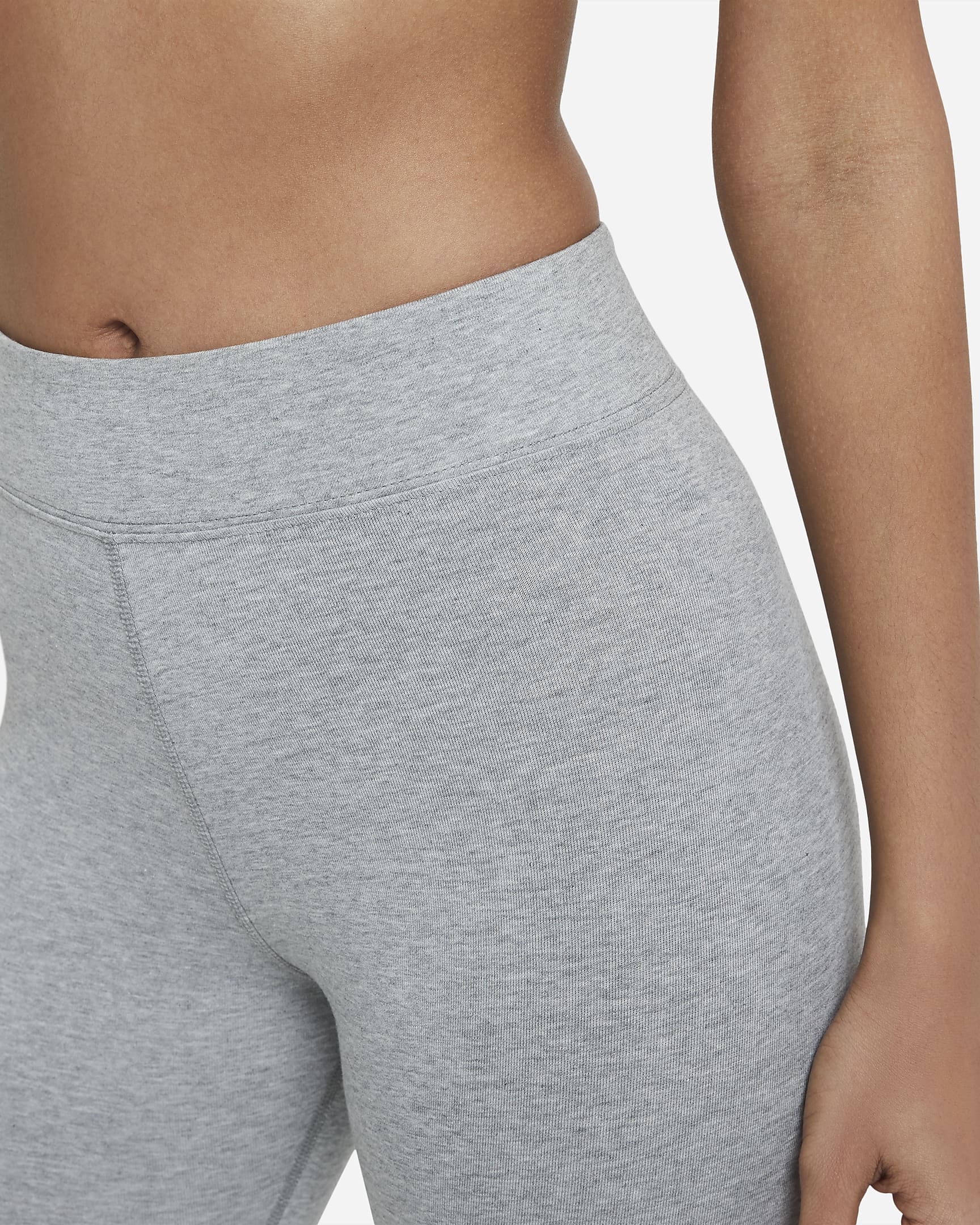 Nike Sportswear Essential Leggings a vita alta con logo – GRIGIO