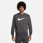 NIKE MENS REPEAT FLEECE CREW NECK SWEATSHIRT - NERO