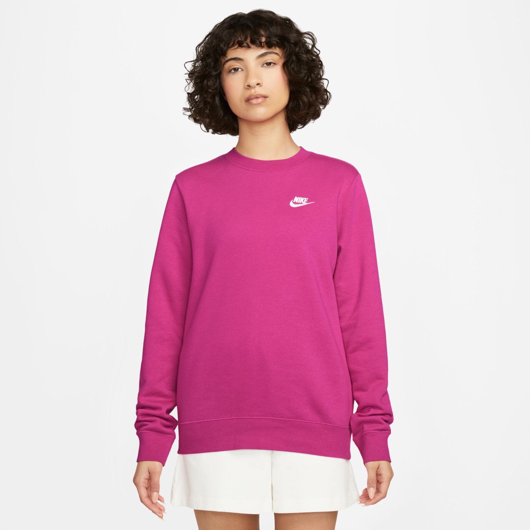 Nike Sportswear Club Fleece Felpa a girocollo – Donna ROSA