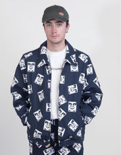 OBEY X DICKIES UNLINED EISENHOWER JACKET - BLUE