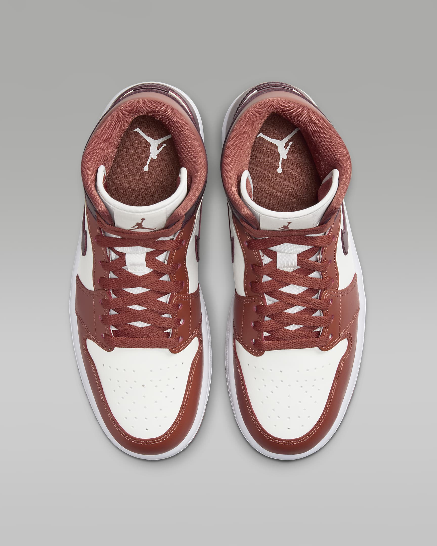 Jordan 1 Mid Dusty Peach Night Maroon