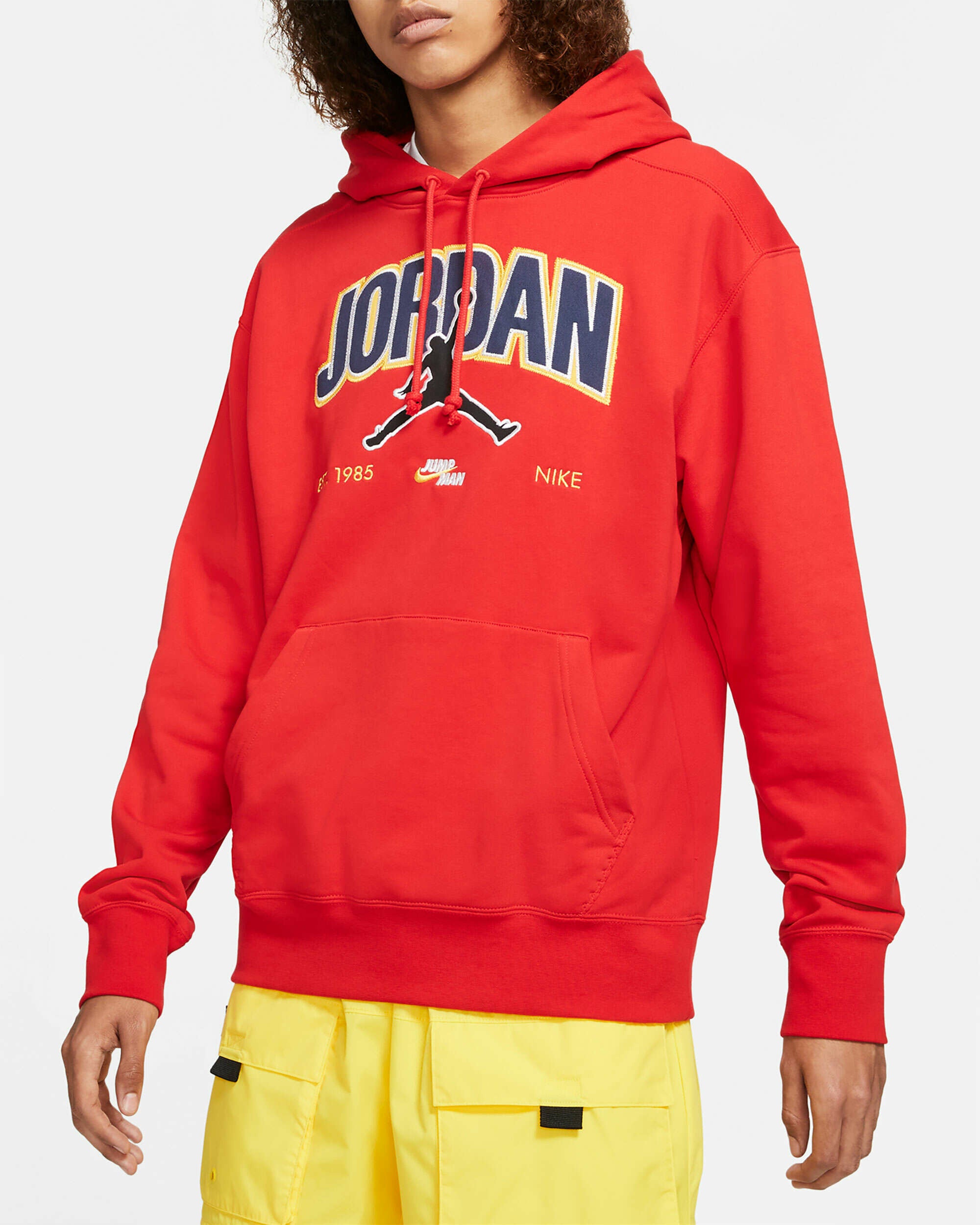 Jordan Jumpman Men's Fleece Hoodie Rosso